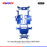 RAVOOY PPF Kit For 2024-2026 Jeep Wrangler Sport 4Door – Pre-Cut Paint Protection Film Clear Bra