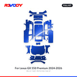 RAVOOY PPF Kit For 2024-2026 Lexus GX 550 Premium – Pre-Cut Paint Protection Film Clear Bra