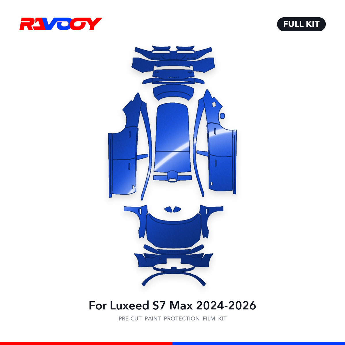 Full vehicle PPF pattern for 2024-2026 Luxeed S7 Max