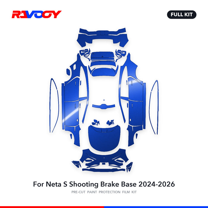 Full vehicle PPF pattern for 2024-2026 Neta S Shooting Brake Base