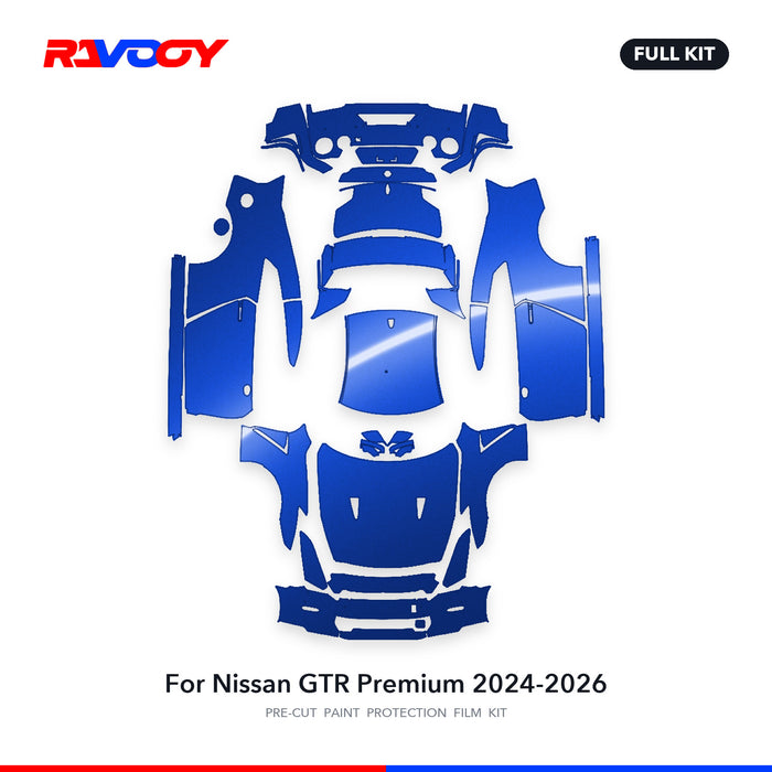 Full vehicle PPF pattern for 2024-2026 Nissan GTR Premium