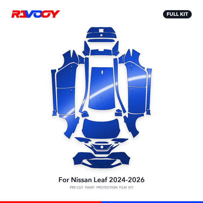Full vehicle PPF pattern for 2024-2026 Nissan Leaf