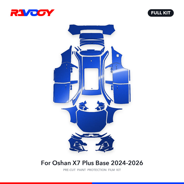 Full vehicle PPF pattern for 2024-2026 Oshan X7 Plus Base