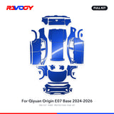 RAVOOY PPF Kit For 2024-2026 Qiyuan Origin E07 Base – Pre-Cut Paint Protection Film Clear Bra