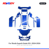 RAVOOY PPF Kit For 2024-2026 Skoda Superb Estate SE L – Pre-Cut Paint Protection Film Clear Bra