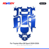 RAVOOY PPF Kit For 2024-2026 Toyota Hilux GR Sport – Pre-Cut Paint Protection Film Clear Bra