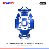 RAVOOY PPF Kit For 2024-2026 Volkswagen Passat Pro R-Line CN – Pre-Cut Paint Protection Film Clear Bra