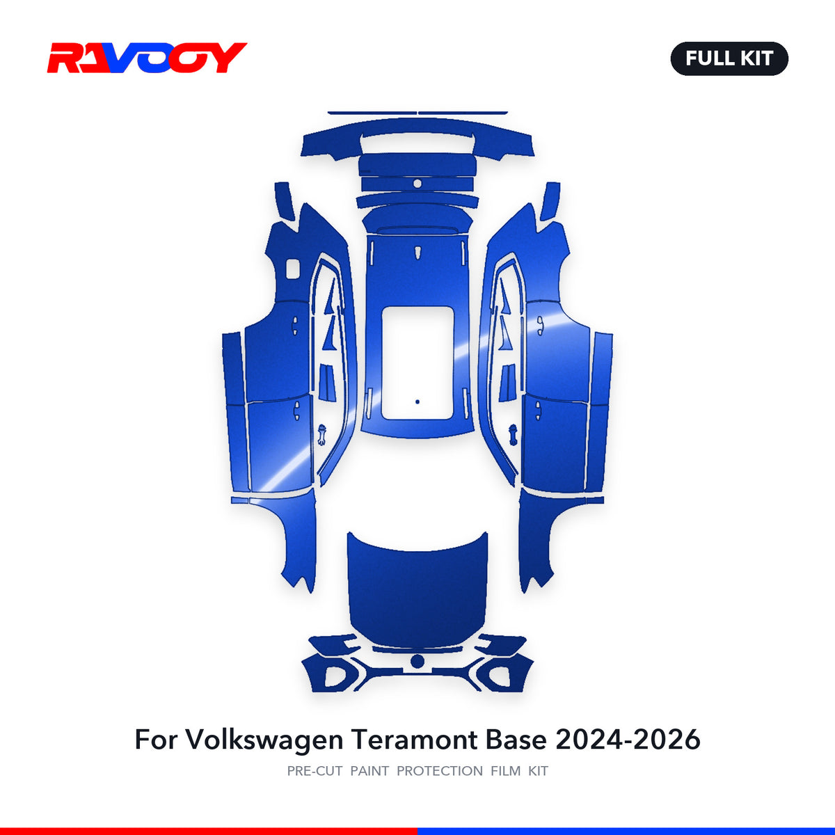 Full vehicle PPF pattern for 2024-2026 Volkswagen Teramont Base
