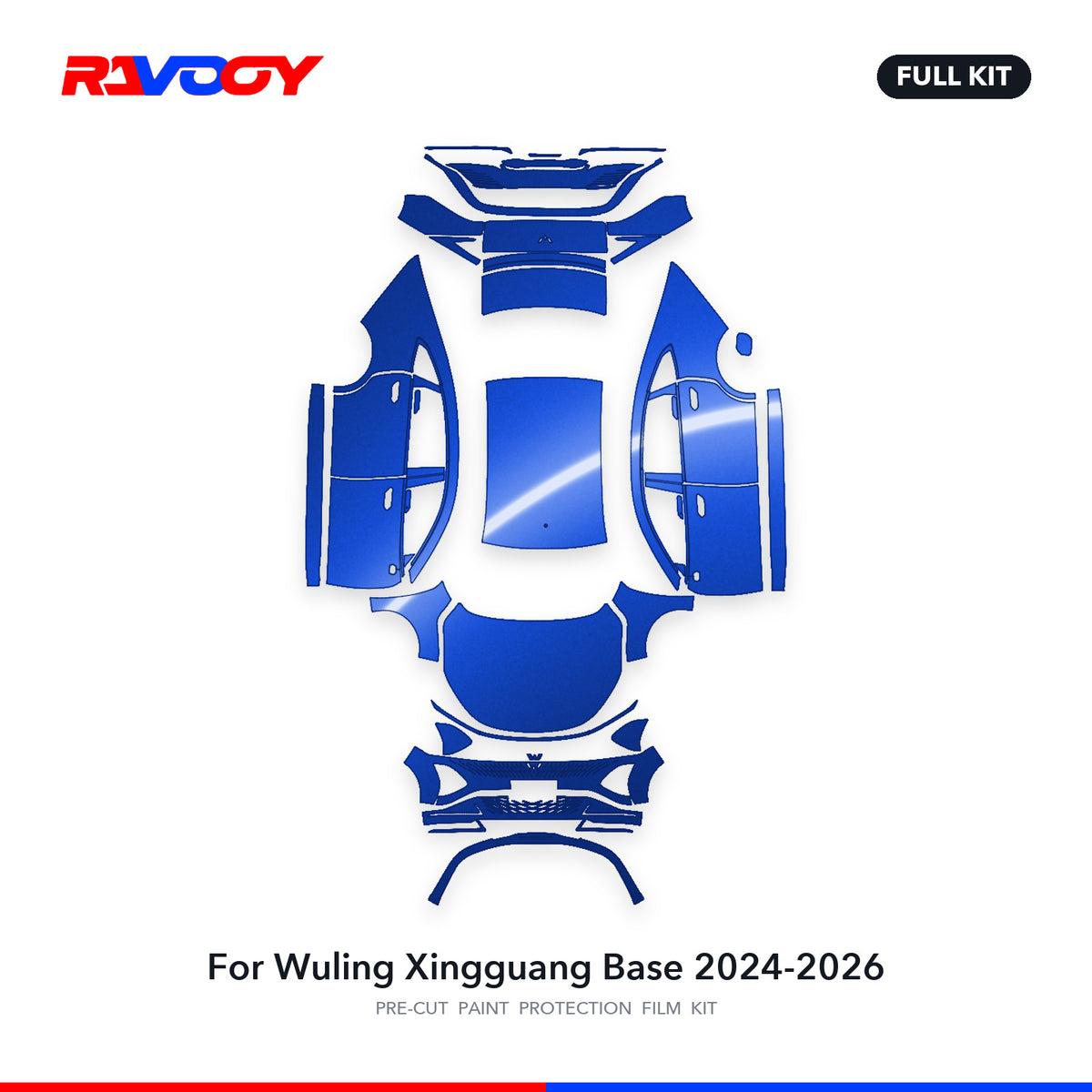 Full vehicle PPF pattern for 2024-2026 Wuling Xingguang Base