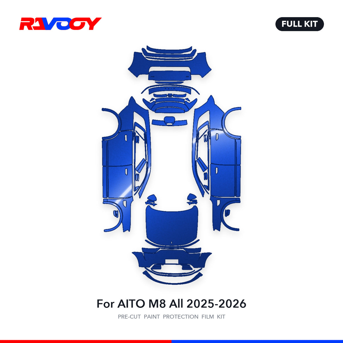 Full vehicle PPF pattern for 2025-2026 AITO M8 All