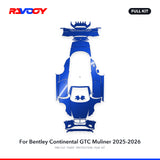 RAVOOY PPF Kit For 2025-2026 Bentley Continental GTC Muliner – Pre-Cut Paint Protection Film Clear Bra