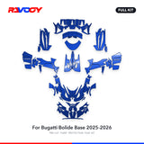 RAVOOY PPF Kit For 2025-2026 Bugatti Bolide Base – Pre-Cut Paint Protection Film Clear Bra