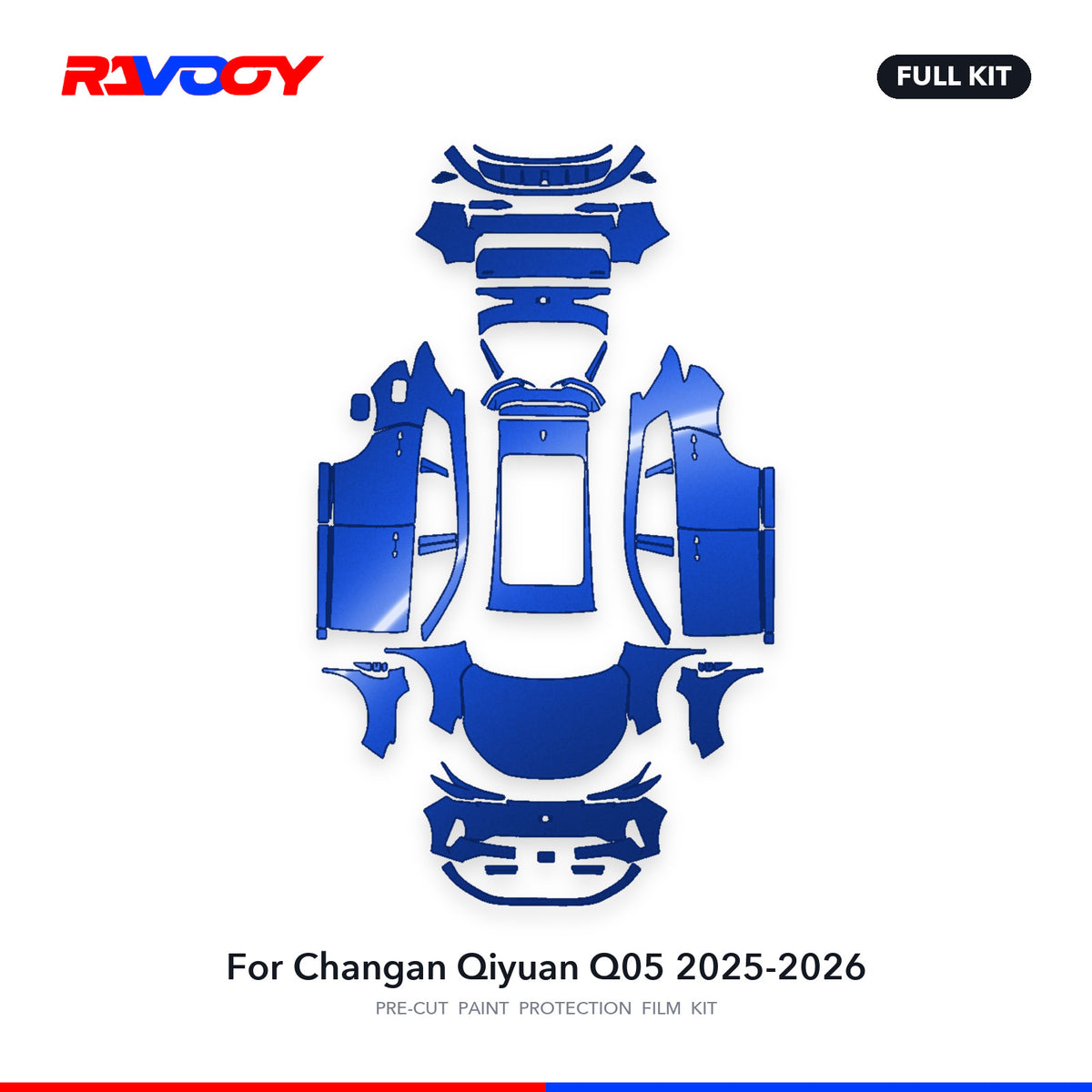 Full vehicle PPF pattern for 2025-2026 Changan Qiyuan Q05