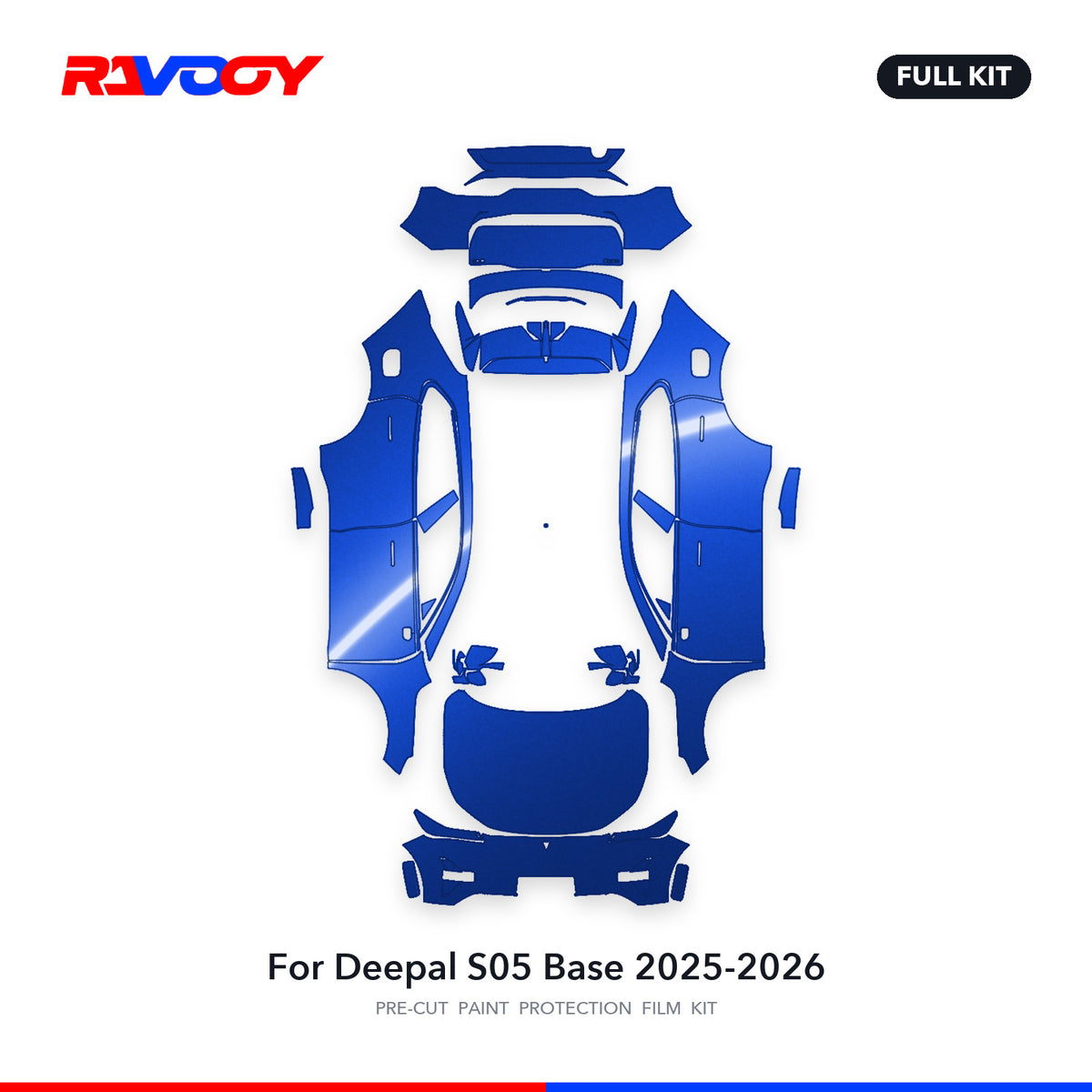 Full vehicle PPF pattern for 2025-2026 Deepal S05 Base