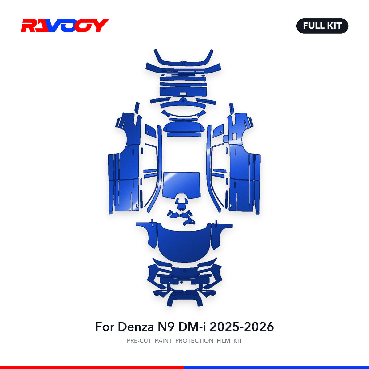 Full vehicle PPF pattern for 2025-2026 Denza N9 DM-i