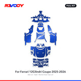 RAVOOY PPF Kit For 2025-2026 Ferrari 12Cilindri Coupe – Pre-Cut Paint Protection Film Clear Bra