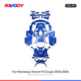 RAVOOY PPF Kit For 2025-2026 Hennessey Venom F5 Coupe – Pre-Cut Paint Protection Film Clear Bra