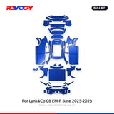 RAVOOY PPF Kit For 2025-2026 Lynk&Co 08 EM-P Base – Pre-Cut Paint Protection Film Clear Bra