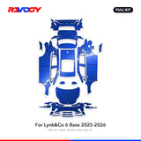 RAVOOY PPF Kit For 2025-2026 Lynk&Co 6 Base – Pre-Cut Paint Protection Film Clear Bra