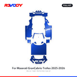 RAVOOY PPF Kit For 2025-2026 Maserati GranCabrio Trofeo – Pre-Cut Paint Protection Film Clear Bra