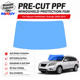 For Nissan Pathfinder Armada 4D SUV 2004-2015 Pre-Cut Front Windshield Protection Film