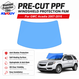 For GMC Acadia 4D SUV 2007-2016 Pre-Cut Front Windshield Protection Film