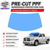 For Dodge Ram 1500 Crew P U 2009-2011 Pre-Cut Front Windshield Protection Film