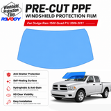 For Dodge Ram 1500 Quad P U 2009-2011 Pre-Cut Front Windshield Protection Film