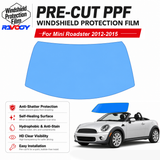 For Mini Roadster 2D Conv 2012-2015 Pre-Cut Front Windshield Protection Film