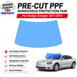 For Dodge Charger 4D Sdn 2011-2014 Pre-Cut Front Windshield Protection Film