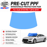 For Audi A7 S7 RS 7 4D Sdn 2012-2018 Pre-Cut Front Windshield Protection Film