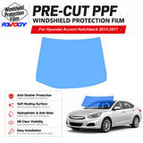 For Hyundai Accent 4D HB 2012-2017 Pre-Cut Front Windshield Protection Film