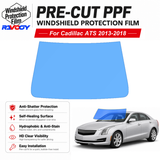 For Cadillac ATS 4D Sdn 2013-2018 Pre-Cut Front Windshield Protection Film