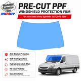 For Mercedes-Benz Sprinter Van 2010-2018 Pre-Cut Front Windshield Protection Film