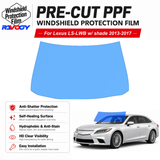 For Lexus LS-LWB w  shade 4D Sdn 2013-2017 Pre-Cut Front Windshield Protection Film