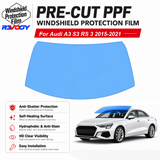 For Audi A3 S3 RS 3 4D Sdn 2015-2021 Pre-Cut Front Windshield Protection Film