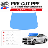 For BMW X4 4D SUV 2015-2018 Pre-Cut Front Windshield Protection Film