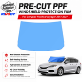 For Chrysler Pacifica Voyager MV 2017-2027 Pre-Cut Front Windshield Protection Film