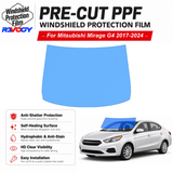 For Mitsubishi Mirage G4 4D Sdn 2017-2024 Pre-Cut Front Windshield Protection Film