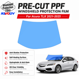 For Acura TLX 4D Sdn 2021-2025 Pre-Cut Front Windshield Protection Film