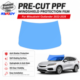 For Mitsubishi Outlander 4D SUV 2022-2026 Pre-Cut Front Windshield Protection Film
